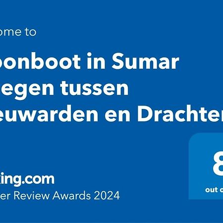Woonboot In Sumar Gelegen Tussen Leeuwarden En Drachten Suameer Zewnętrze zdjęcie